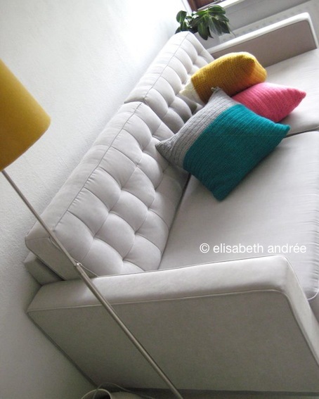 very easy cushion covers with a shoe lace closure by elisabeth andrée