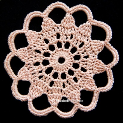 crochet coaster by elisabeth andrée