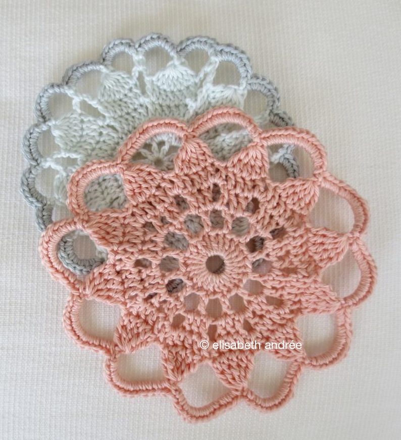 vintage crochet coasters by elisabeth andrée