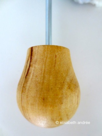 wooden knob for burano decoration