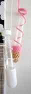 crochet hangers for glass tubes
