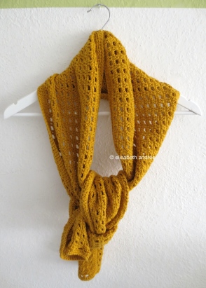 mustard yellow scarf by elisabeth andrée