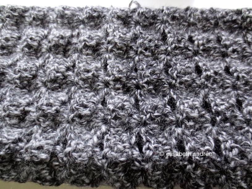 wip charcoal scarf crochet stitch pattern 2