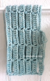 blue crochet stitches by elisabeth andrée